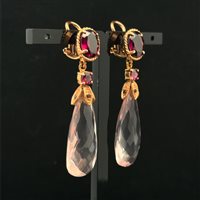 Earrings Cianfrone Gioielli Woman in Gold Quarzo OROR-81-198 - OROR-81-198